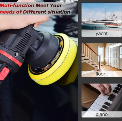 Car Buffer Polisher, 6inch Dual Action Polisher, 6 Variable Speed 1000-4500rpm - Picture 5 of 6