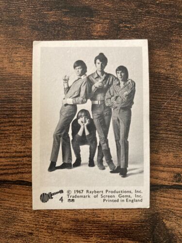 Tarjetas de goma A&BC 1967 The Monkees blanco y negro - Imagen 4 de 63