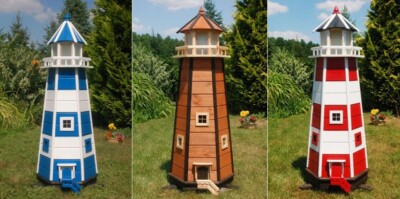 XL-XXL Leuchtturm wahlweise mit Solar oder 230V Netzanschluss, 1,10m oder 1,40m