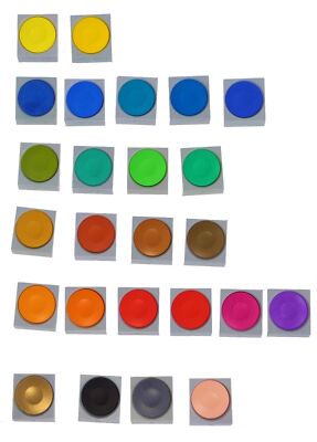 Pelikan Ersatzfarbe Deckfarbe Farbschälchen Farbkasten Malkasten Ersatzdeckfarbe