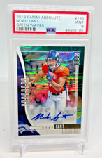 PSA 9 - 2019 Panini Absolute NOAH FANT RC Green Waves AUTO 10/15 #133 Broncos