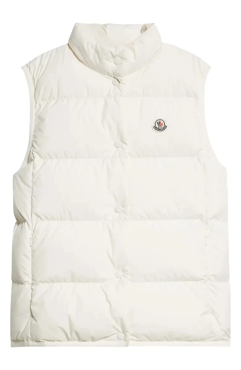 Moncler — NEW Moncler Badia Down Puffer Vest White Size 4 #DC611