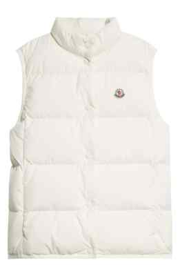 NEW Moncler Badia Down Puffer Vest White Size 4 #DC611