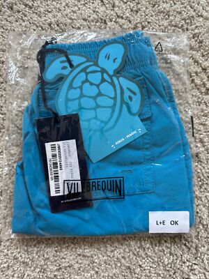 Maillot De Bain Vilebrequin Enfant Garçon 2 Ans - Short De Bain Bleu Réactif à L'Eau - Neuf Avec Étiquettes