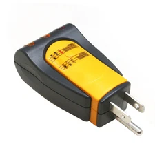 Standard 3-Wire Electrical Receptacle Wall Plug AC Outlet Tester - TR102