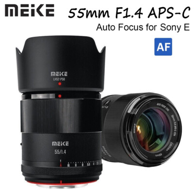 Meike 55mm F1.4 STM APS-C Large Aperture Auto Focus Lens for Sony E-mount Camera