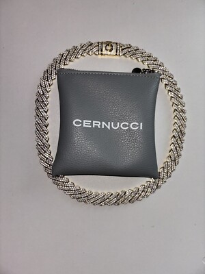 CERNUCCI 14MM ICED PRONG LINK CHAIN AND BRACELET [20