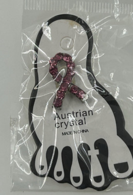 Austrian Crystal Breast Cancer Awareness Pink Toe Ring Womens Jewelry