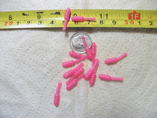 200-3/4"-GLOW-crappie panfish-grubs-soft plastic jigs-worms-scent-stingers-lot