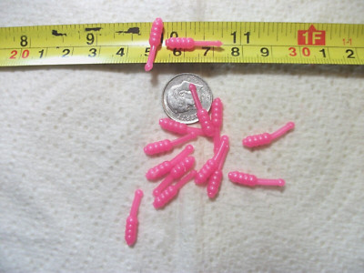 200-3/4''-GLOW-crappie panfish-grubs-maggots-soft plastic jigs-wax worms-scent