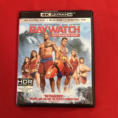 Baywatch Extended Cut/Theatrical Cut (4K + Blu-ray, 2017) DOLBY ATMOS!!