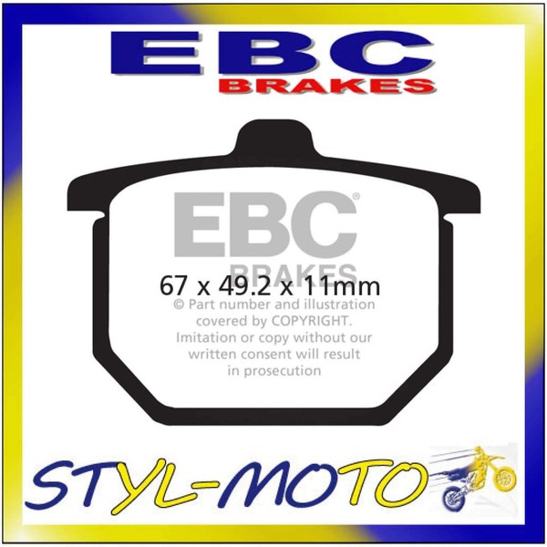 FA029 Organische Aramid BremsbeläGe Vorne EBC Honda GL 1000 Goldwing 1978-1979-image