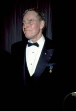 Charlton Heston poses at an unspecified event in New York 1980 Old Photo