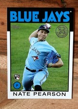 2021 Topps #86B-69 Nate Pearson 1986 Topps Baseball 35th Rookie Blue Jays