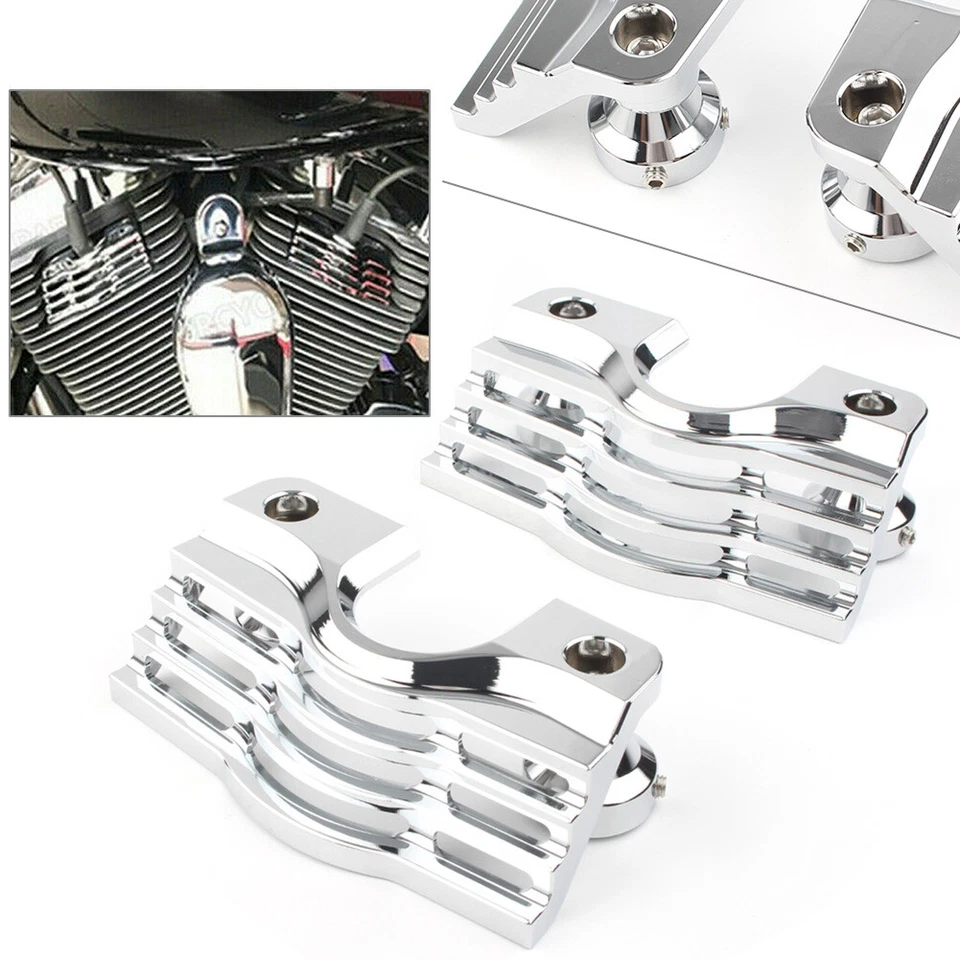 Motor Spark Plug-Head Slotted Covers For Harley Electra Glide EFI FLHTI Trike Foto 3 de 4