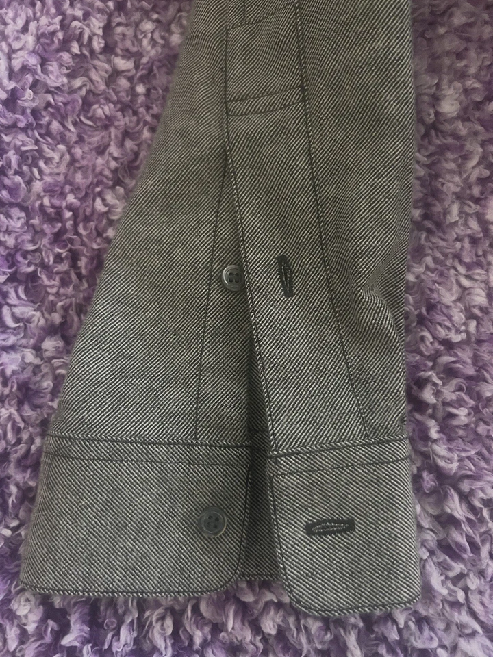 Alexander Wang 2016 Dollar Sign Embroidered Men’s Grey Shirt Size 48 NWT - Image 4 of 4