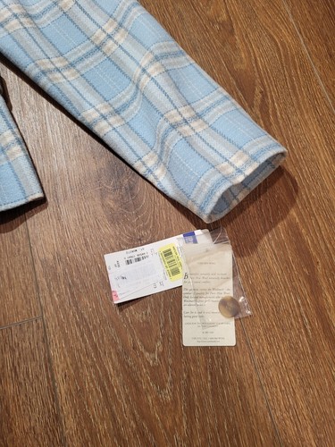 New Pendleton Vintage Blue Plaid Blazer Jacket 100% Wool Women’s Size 12 USA - Picture 7 of 16