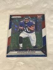 2016 Panini Prizm Red White & Blue Disco Kenneth Dixon #242 Rookie RC