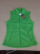 Women's Lime Green Polar King By Key Marmaton Work Vest Size Xs Reg Knit