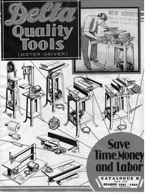#ad Delta Rockwell Quality Tools Motor Driven Catalogue H Season 1931 1932 $20.24