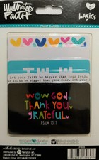 Illustrated Faith Paint Cards Inspirational Messages 5 pcs Bible Journaling