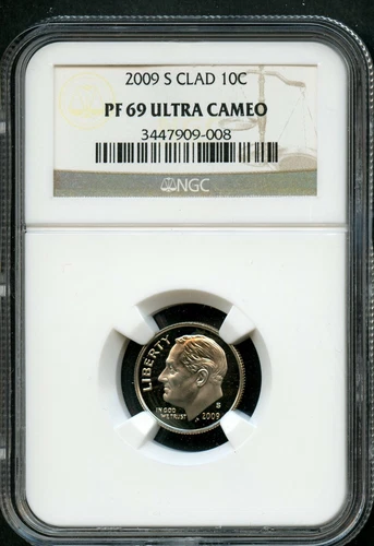 2009-S Clad Proof Roosevelt Dime NGC PF69 Ultra Cameo