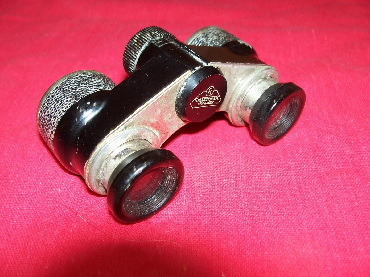 Old German G. Rodenstock Munchen Aldon Mini Binoculars Opera