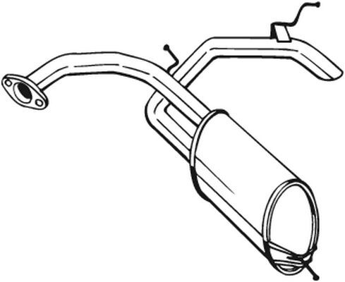 BOSAL 278-585 End Silencer for HONDA