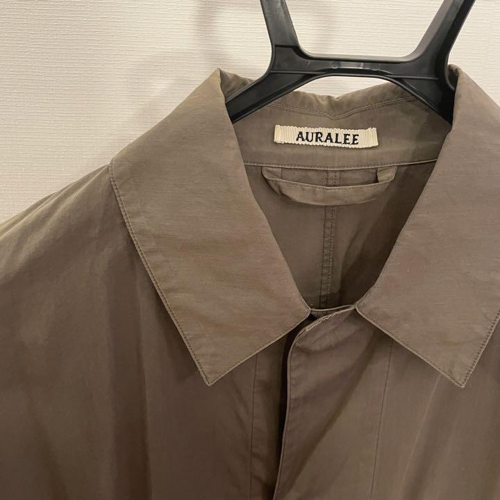 AURALEE Chambray Big Soutien Coat Oversized 3 Long Jacket AURALEE Chambray Big Soutien Coat Oversized 3 Long Jacket