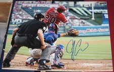 C.J. CJ CRON LOS ANGELES ANGELS SIGNED AUTOGRAPHED 11X14 PHOTO COA BASEBALL