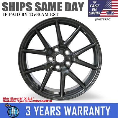 For Tesla Model 3 2017-2023 OE Design Wheel 18'' 18x8.5 Charcoal Rim 96276