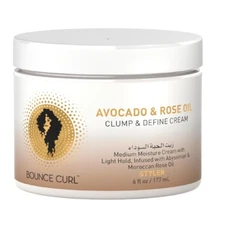 Bounce Curl Avocado & Rose Oil Clump & Define Cream – 6 oz – Defines Curls *NEW*