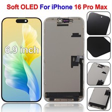 6.9 inch For iPhone 16 Pro Max Soft OLED LCD Screen Display Replacement Assembly