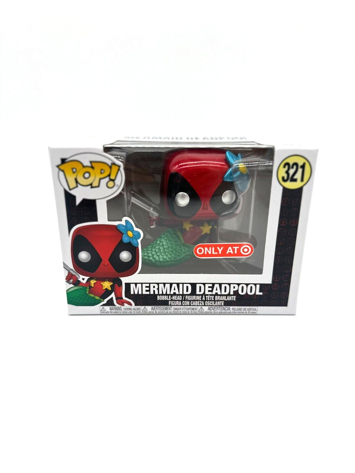Sale Funko Pop Marvel Mermaid Deadpool #321 Metallic Vinyl Figure Target Exclusive