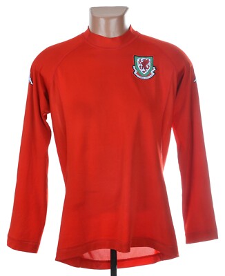 WALES NATIONAL TEAM 2002/2003 HOME FOOTBALL SHIRT KAPPA SIZE M ADULT LONG