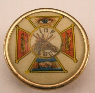 IOF LBC Independent Order of Foresters Vintage SCREW BACK Tie Tack Lapel Pin o48