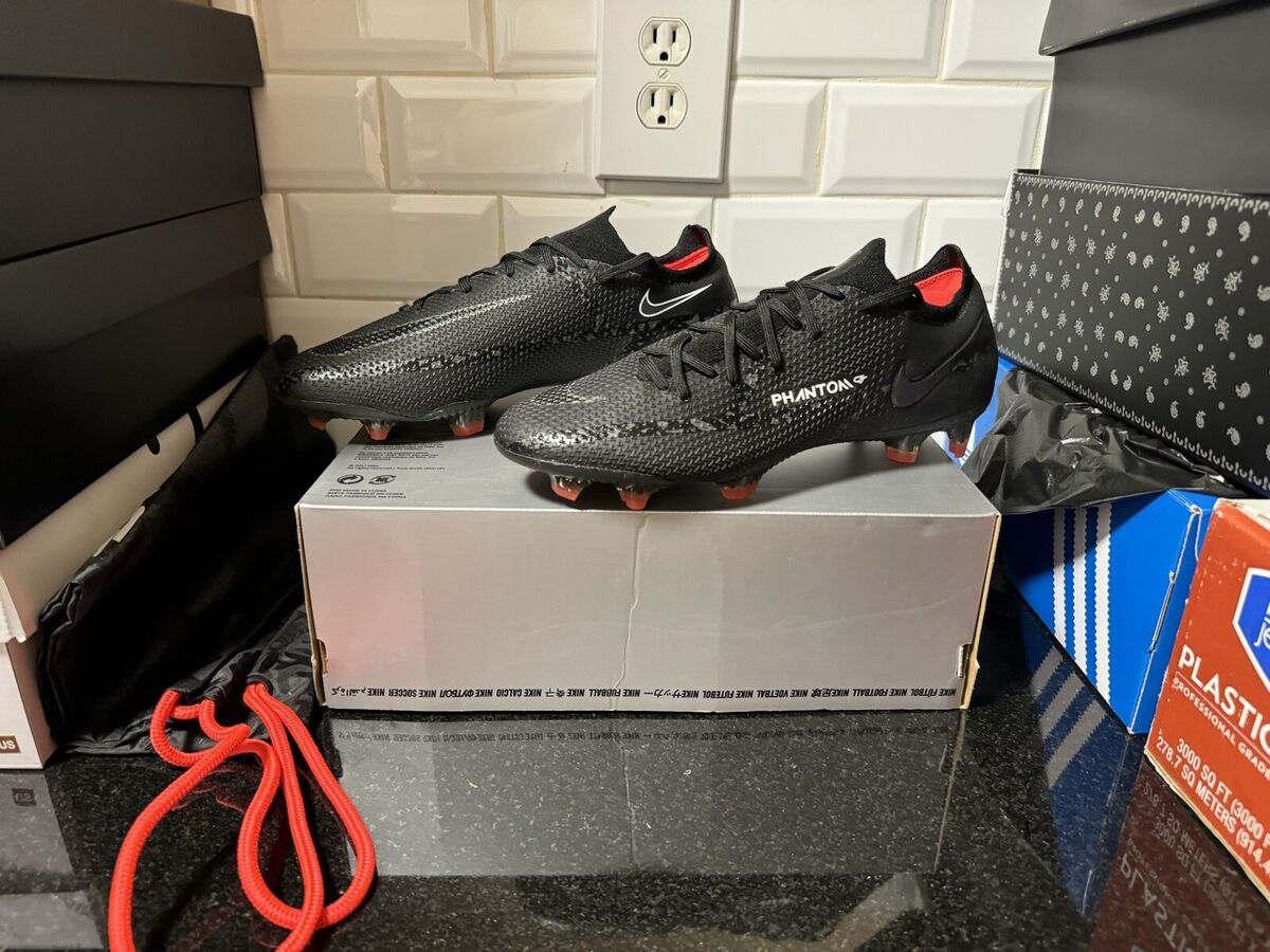 Nike Phantom GT2 Elite FG Black Dark Smoke Grey Red Men's Nike Phantom GT2 Elite FG Black Dark Smoke Grey Red Men's