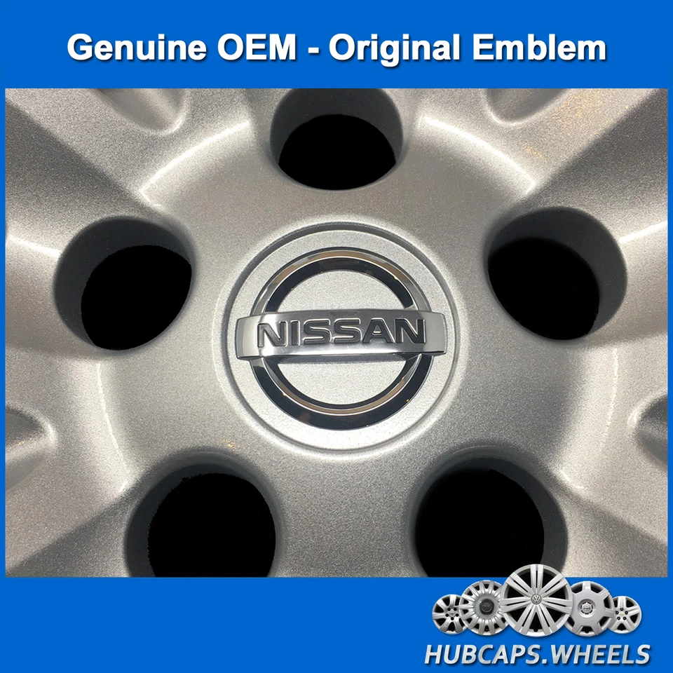 Hubcap Set Nissan Altima 2013-2018 - Genuine Factory OEM 16-Inch Silver 53088 - Image 4 of 4