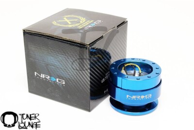 NRG STEERING WHEEL QUICK RELEASE GEN 2.0 BLUE BODY WITH BLUE RING SRK-200BL