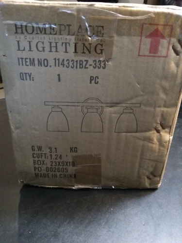 HomePlace by Capital Lighting Jameson 3 Light Vanity, Bronze - 114331BZ-333 - Picture 3 of 3