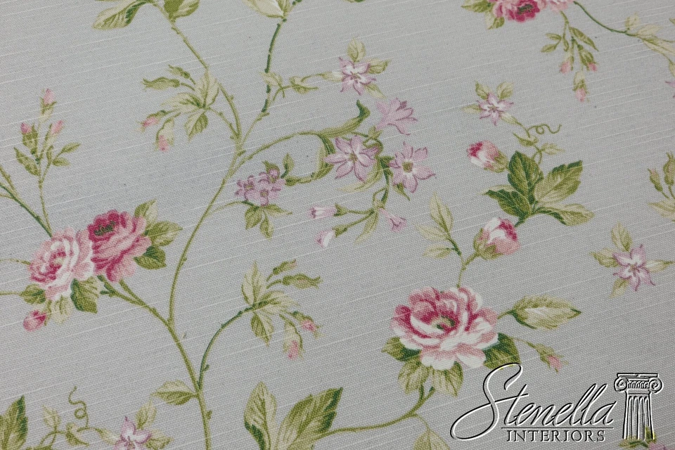 61203EC: Mesa otomana grande estilo francés recién tapizada KINCAID Foto 4 de 4