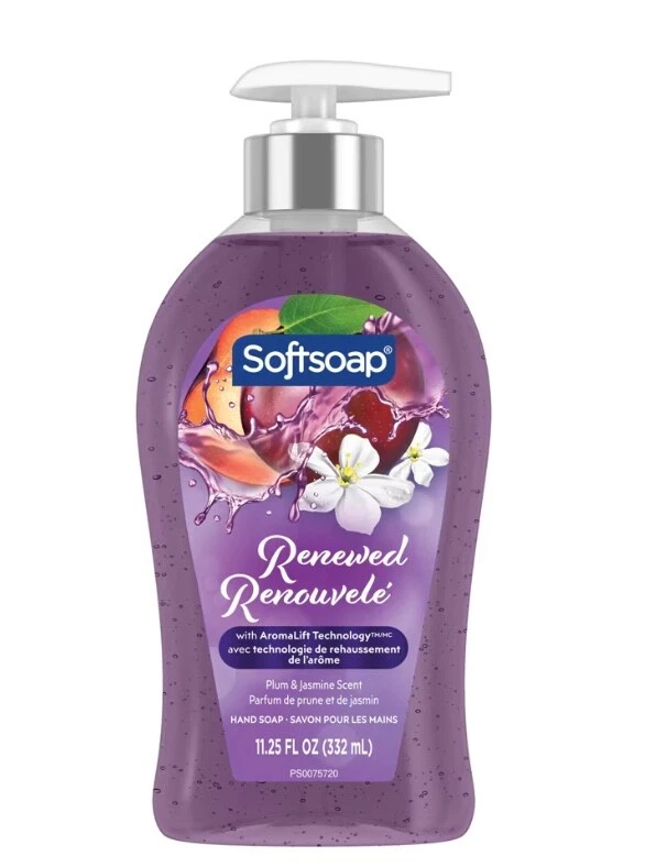 Softsoap Handsoap, Renewed - Plum & Jasmine Scent, 11.25 Fl. Oz.