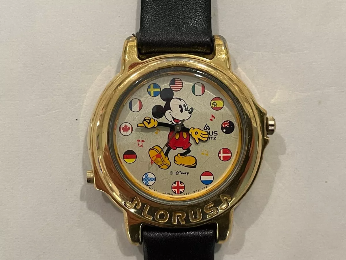 Lorus mickey mouse best sale watch it's small world