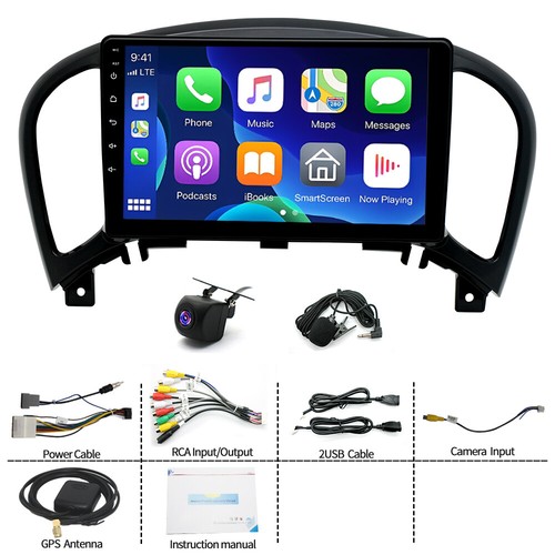 FOR NISSAN JUKE F15 2010-2018 CARPLAY ANDROID14 CAR STEREO RADIO GPS BT NAVI 64G - Picture 7 of 24