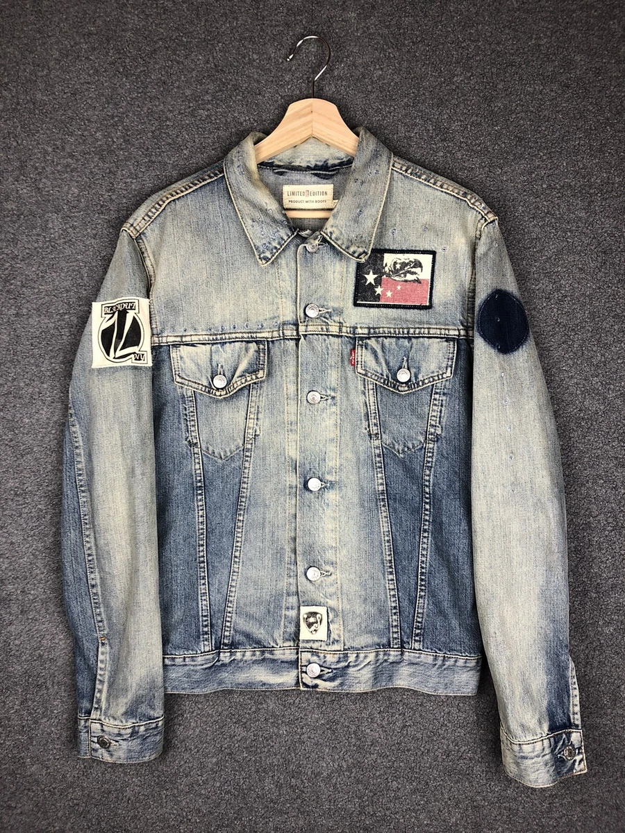 Vintage Levi’s Jacket Limited Edition Product With Roots Denim JeansWear M  Mens