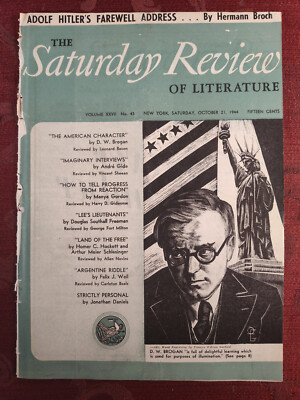 SATURDAY REVIEW October 21 1944 D W Brogan Hermann Broch Friedrich A Hayek