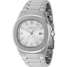 Invicta Men's Watch Speedway Quartz Silver Tone Dial Steel Bracelet 48318