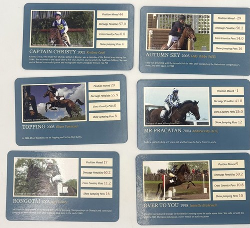 Joules BADMINTON THE COLLECTION Top Trump Card Game Horse Trials - Picture 3 of 7