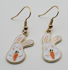 Easter Bunny fishhook earrings