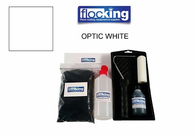 Beflockungsset Optik weiß Flock Schaumstoffrolle und Ablage Set Armaturenbrett Beflockung Flock